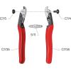imageFelco Cable Cutter F C3  Felco Cable Cutter F C7  Heavy Duty Strength Steel Wire OneHand Cable Cutter with NonSlip Grip 7mmF C3