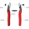 imageFelco Cable Cutter F C3  Felco Cable Cutter F C7  Heavy Duty Strength Steel Wire OneHand Cable Cutter with NonSlip Grip 7mmF C7