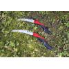 imageFELCO 604 Folding Pruning Saw Curved PullStroke Saw for Tree Trimming ampamp Elevated Cut  Tree Branch Cutter  Folding Handsaw with ChromePlated 10quot Blade NonSlip Handle Blade Lock Swiss Precision