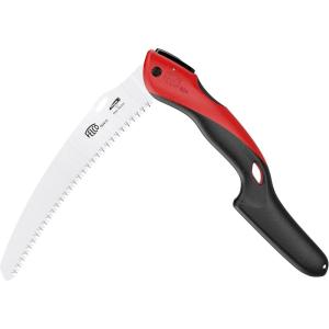 imageFELCO 604 Folding Pruning Saw Curved PullStroke Saw for Tree Trimming ampamp Elevated Cut  Tree Branch Cutter  Folding Handsaw with ChromePlated 10quot Blade NonSlip Handle Blade Lock Swiss Precision