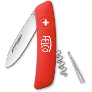 imageFelco Swiss Multitool Knife F 501  MultiPurpose Steel Knife with Tweezer ampamp Corkscrew AttachmentF 501