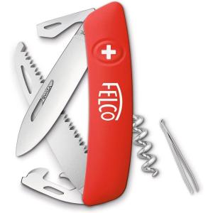 imageFelco Swiss Multitool Knife F 505 Multi Purpose Steel Knife with Saw Blade Corkscrew Bottle Opener No 1 ampamp No 3 Screwdriver Can Opener ampamp Tweezers